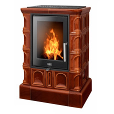 Kachlová kamna ABX Britania exklusive, kachlový sokl, Hnědá